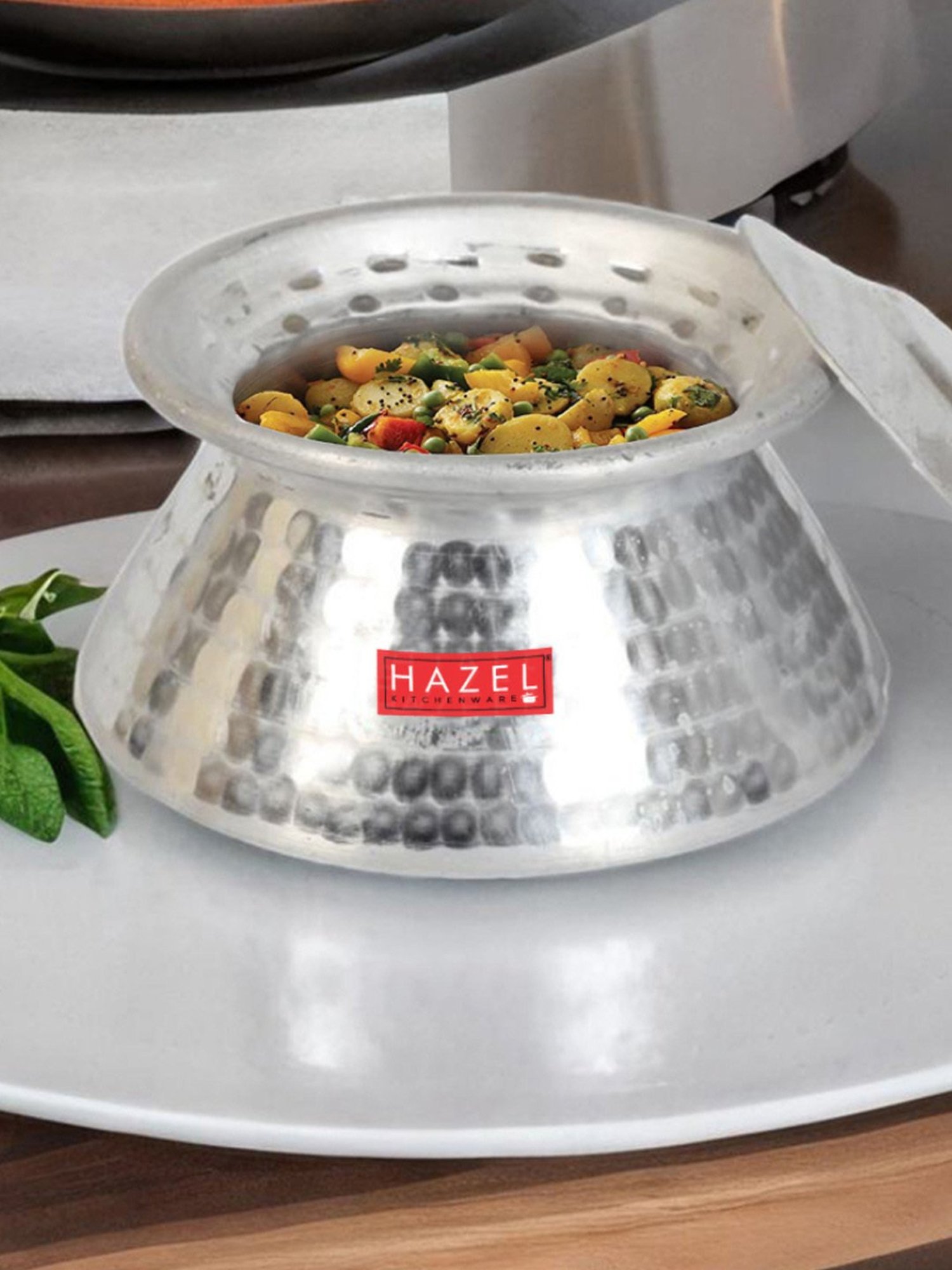 Wonderchef Ebony Hard Anodized Non-stick Biryani Handi with Lid