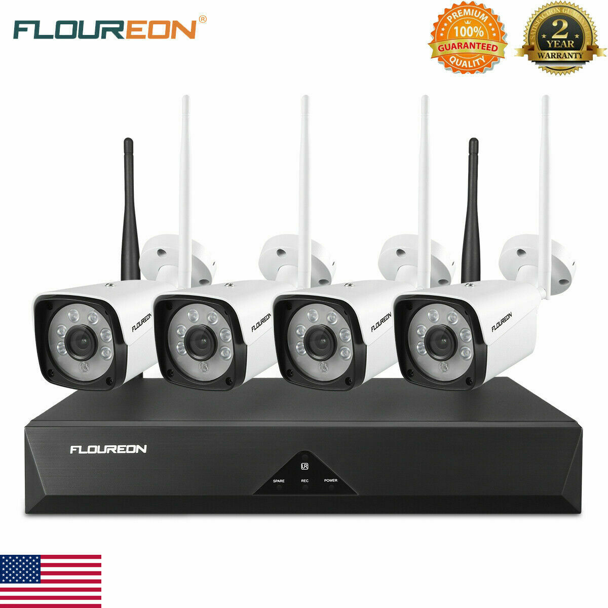 Wireless WIFI 1080P Security Camera 8CH NVR Outdoor IP Camera System CCTV IR CUT