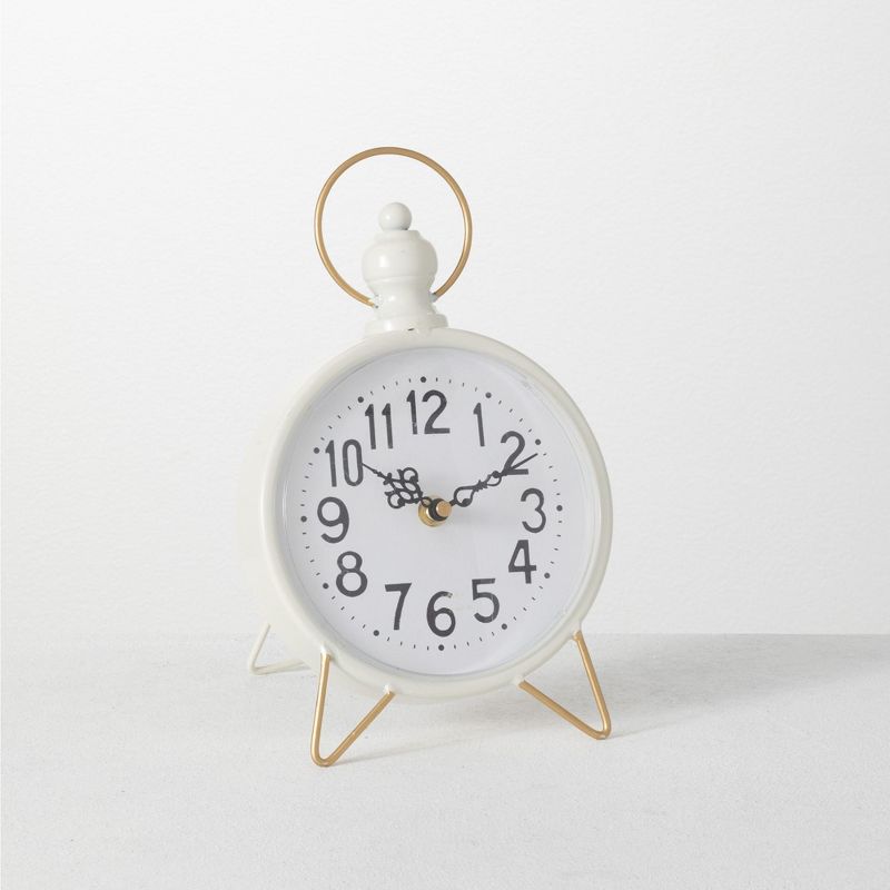 Square Industrial Table Clock - Stonebriar Collection
