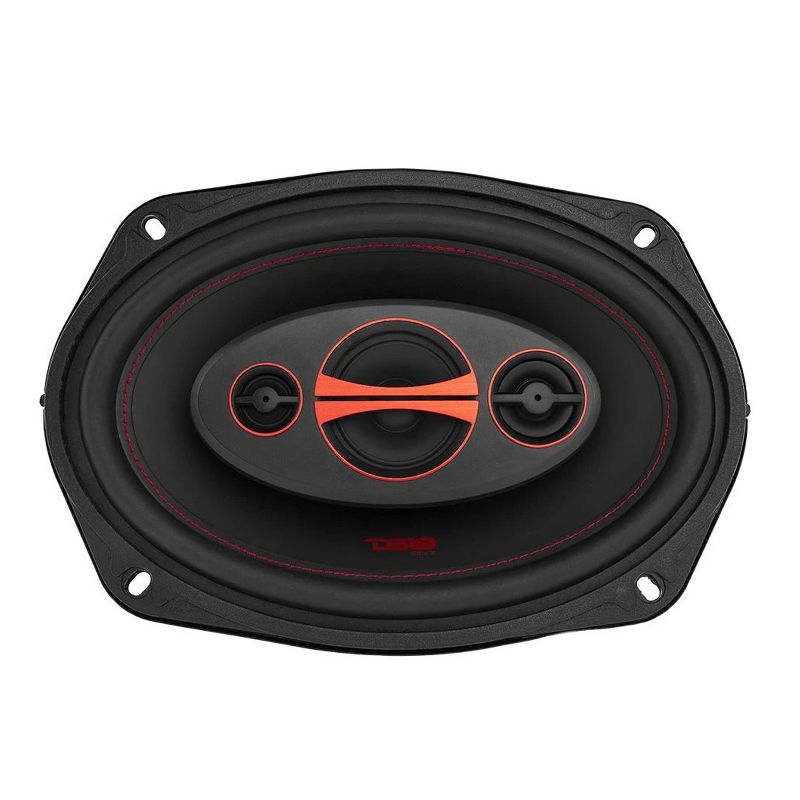 DS18 DS18-GEN-X6.9 Car Stereo GEN X 6 x 9 Inch 4 Way Coaxial Speaker with 180 Watt MAX, 60 Watt RMS, and 4 Ohm for Car Audio Sound System (4 Speakers)