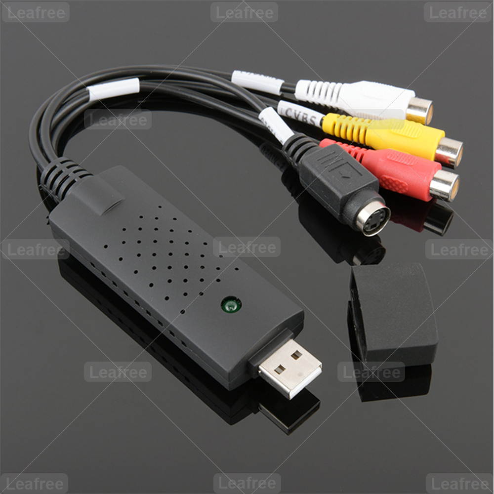 Video Audio Capture Card USB 2.0 Device Adapter VHS VCR TV to DVD Converter Support Win 2000/ Xp/ Win Vista/ Windows 7/8/10 Video Audio USB Video Capture Card