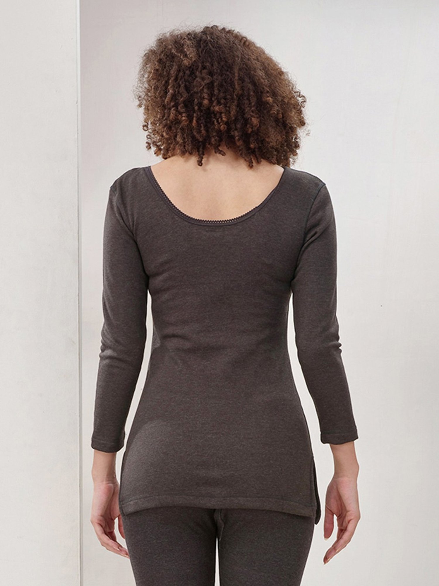 LUX Inferno Black Plain Long T-Shirt - Pack Of 2