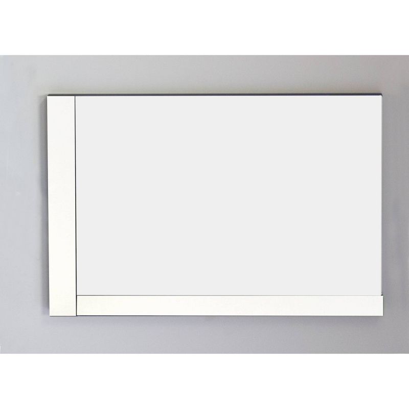35.5" D3 Modern Plywood Veneer Mirror White - American Imaginations