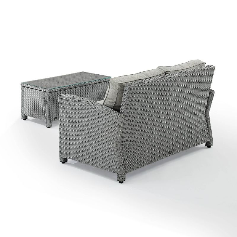 Bradenton 2pc Outdoor Seating Set - Gray - Crosley