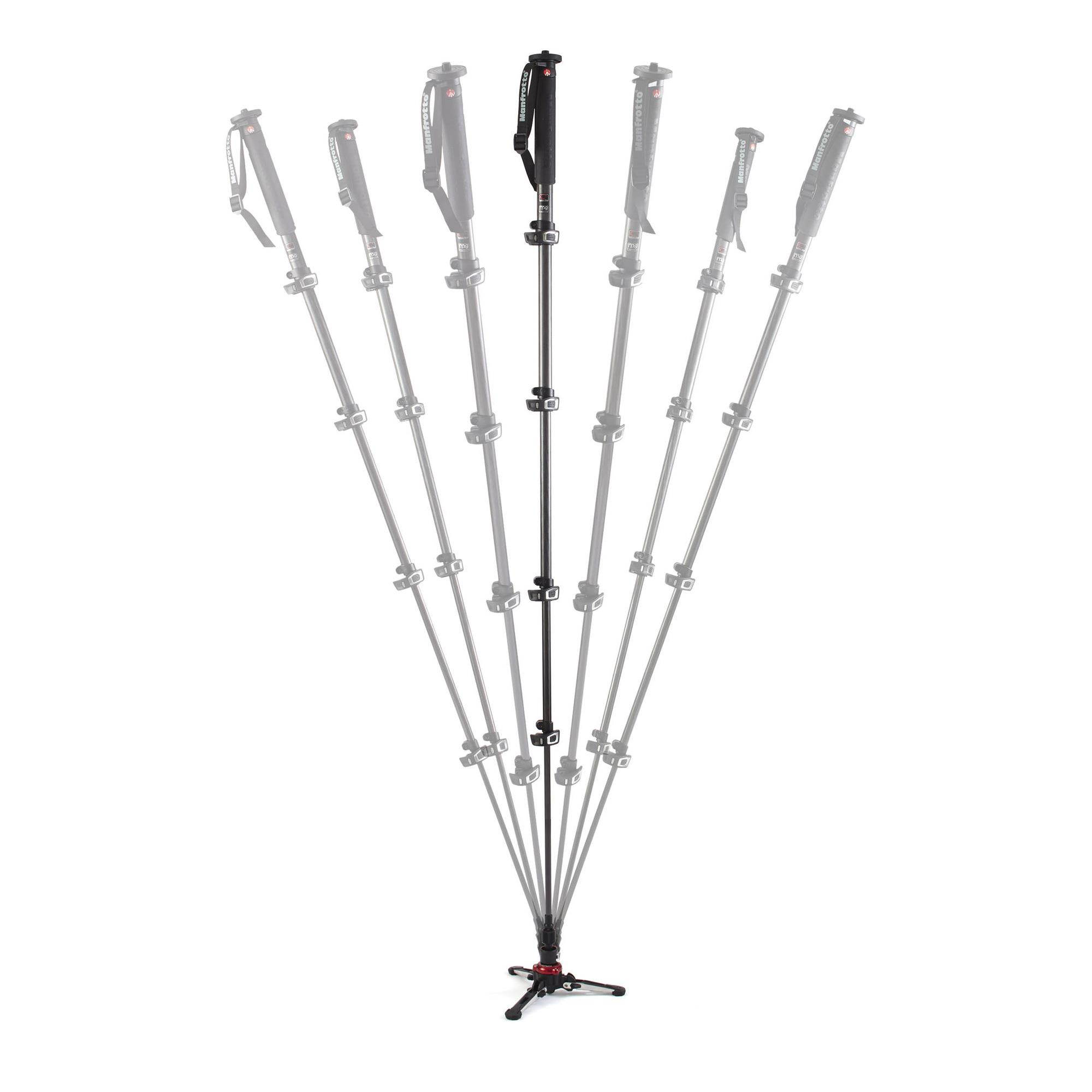 Manfrotto XPRO Monopod+ Carbon Fiber Video Monopod, 5 Section #MVMXPROC5US