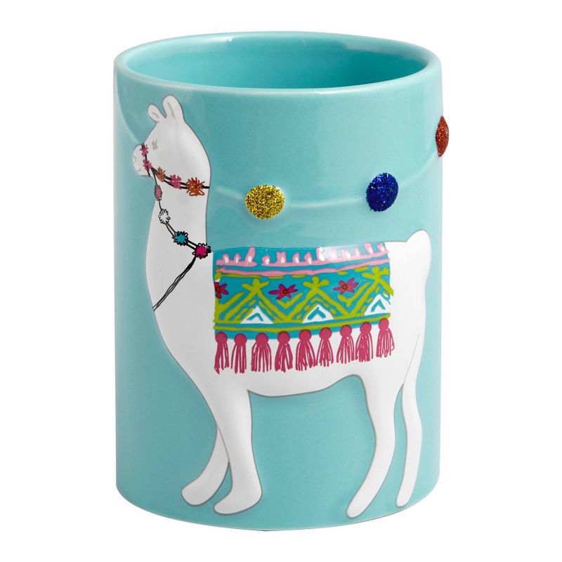 3pc Llamas Lotion Pump, Toothbrush Holder, Tumbler - Allure