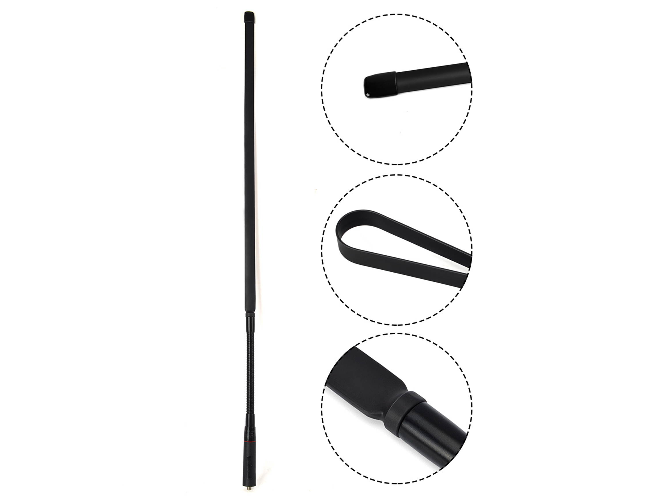 HYS Tactical Antenna SMA-Female Dual Band VHF/UHF For UV5R 888S Walkie Talkie