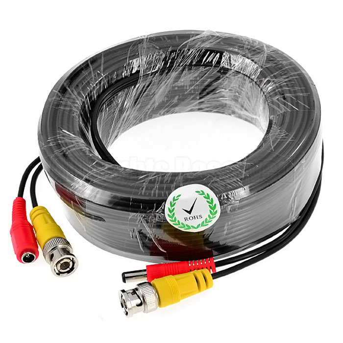iKKEGOL 20M 98ft BNC Video DC Power Extension Cable for CCTV Camera DVR