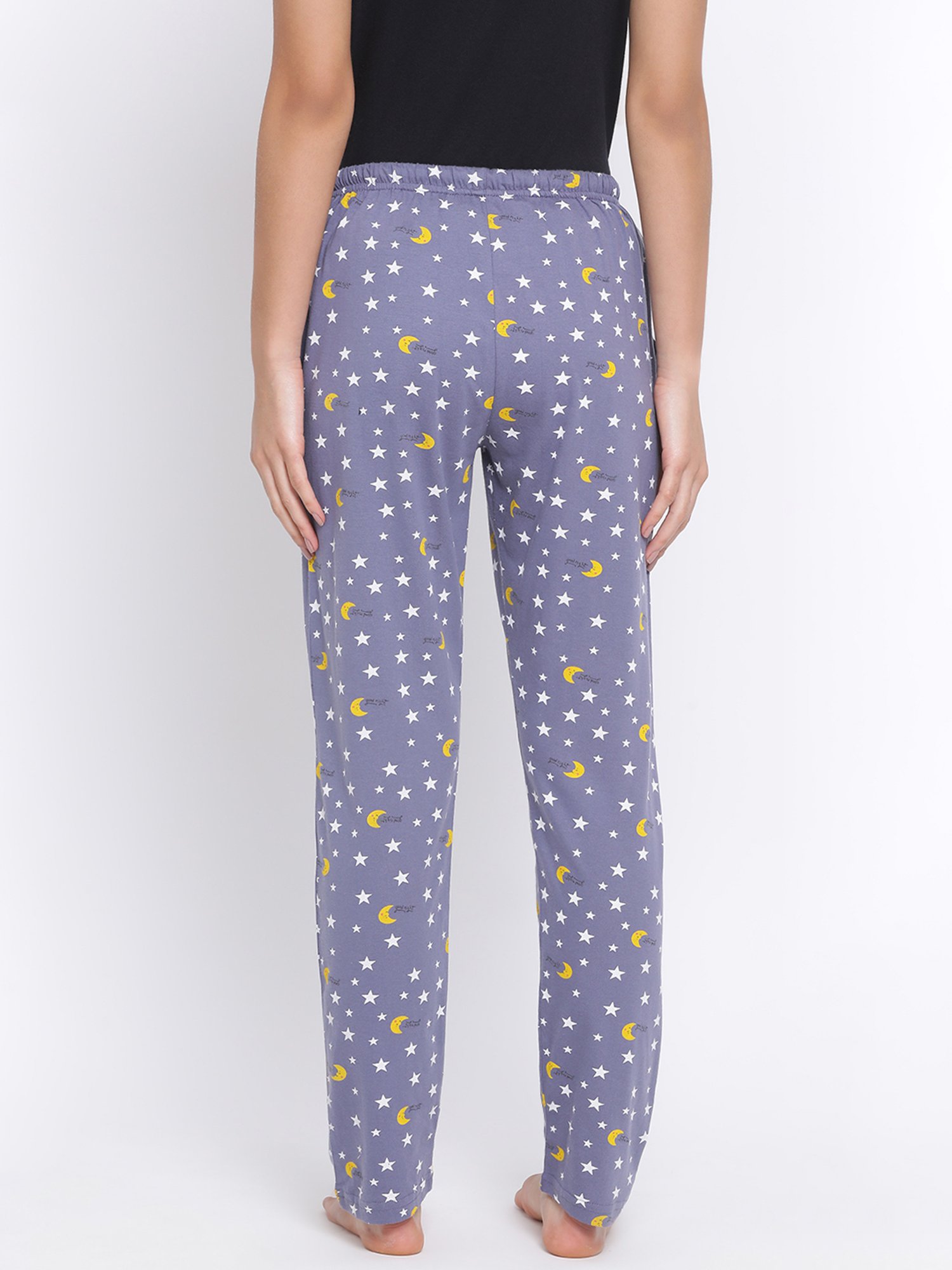 Kanvin Purple Printed Pyjamas