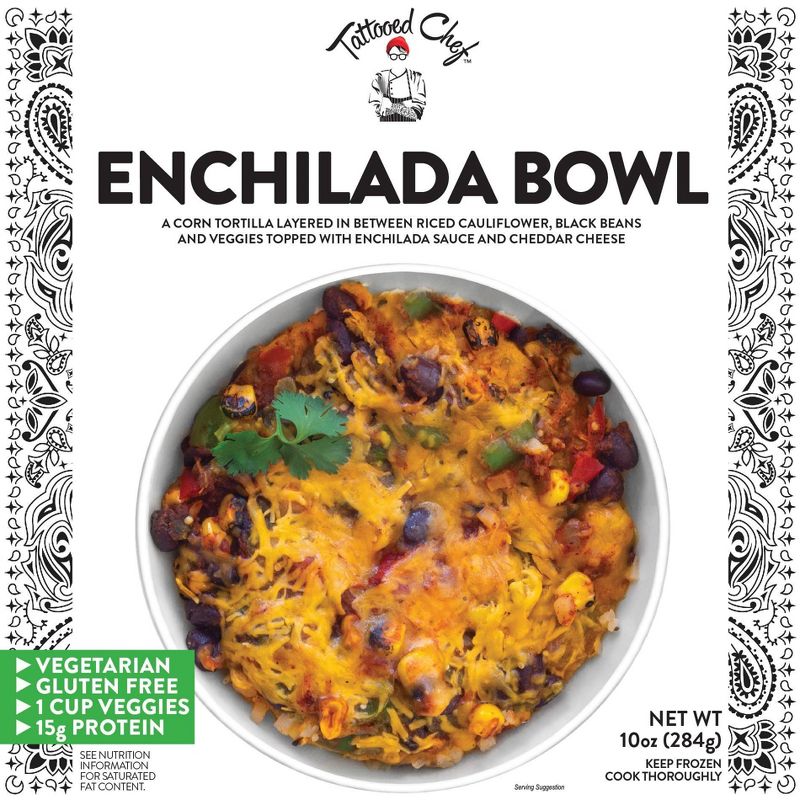 Tattooed Chef Frozen Enchilada Bowl - 10oz