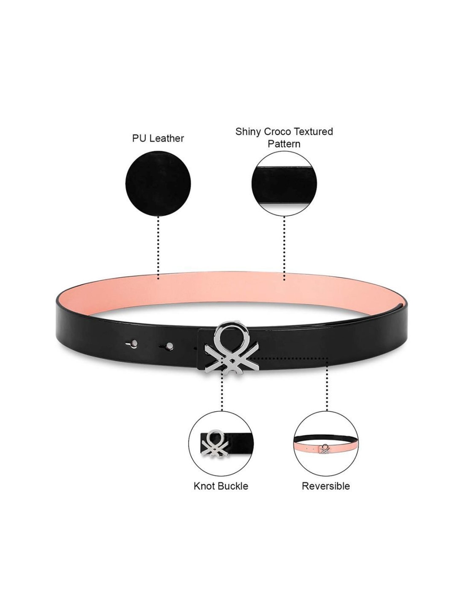 Hidesign Mariko Brown Solid Leather Narrow Belt