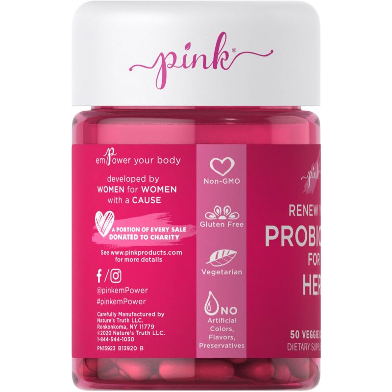 Pink Renew You Probiotic for Her Veggie Capsules - 50ct