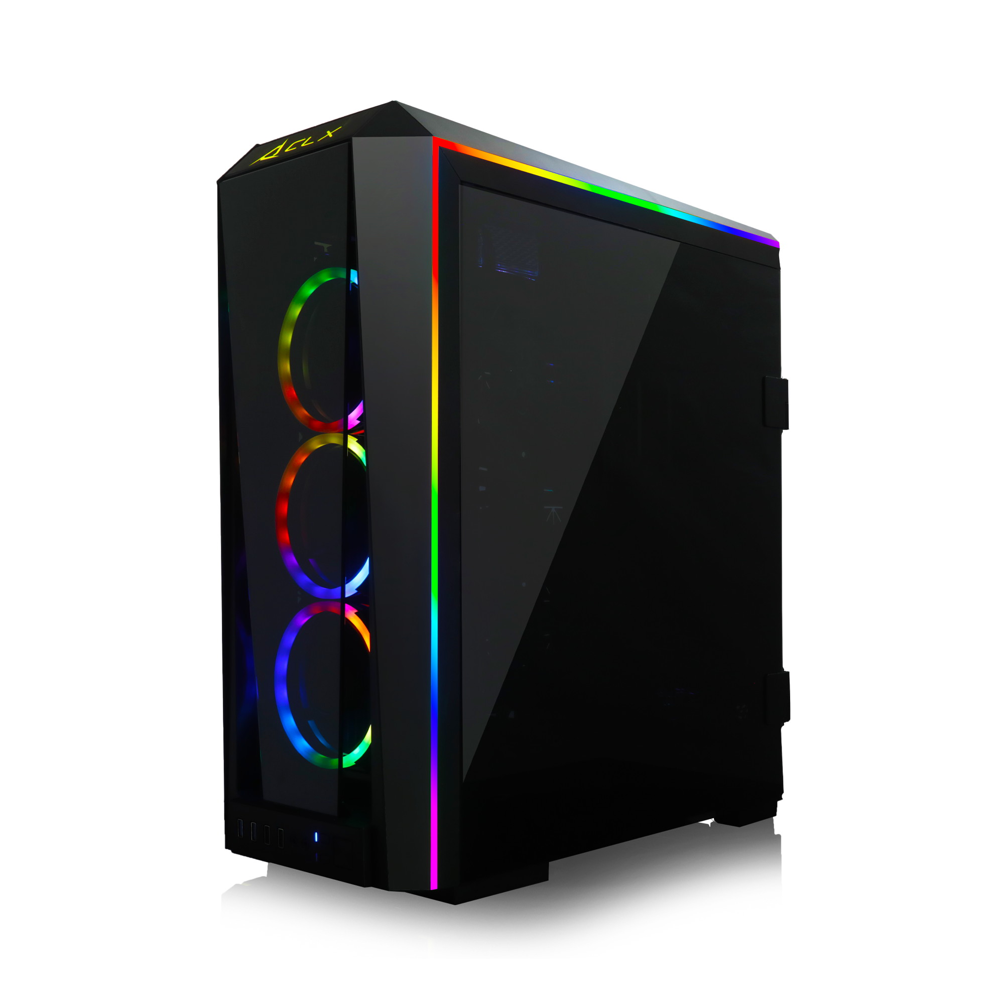 CLX SET VR-Ready Gaming Desktop - Liquid Cooled Intel Core i9 10920X 3.5Ghz 12-Core Processor, 64GB DDR4 Memory, GeForce RTX 3070 8GB GDDR6 Graphics, 1TB SSD, 6TB HDD, WiFi, Windows 10 Home 64-bit