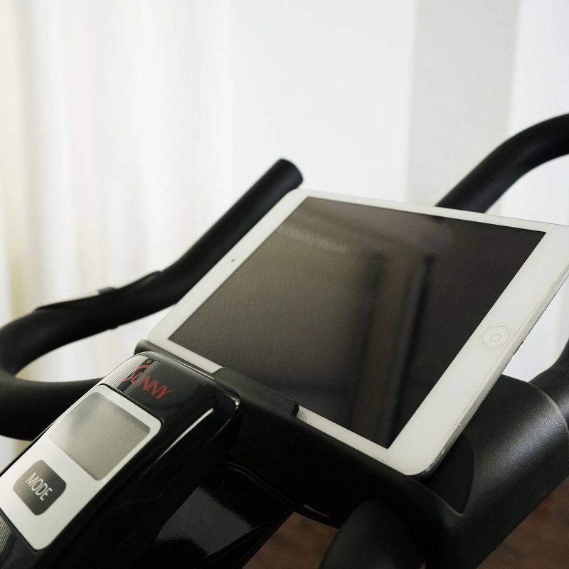 Sunny Health & Fitness Pro II Indoor Cycling Exercise Bike with Device Mount and Advanced Display