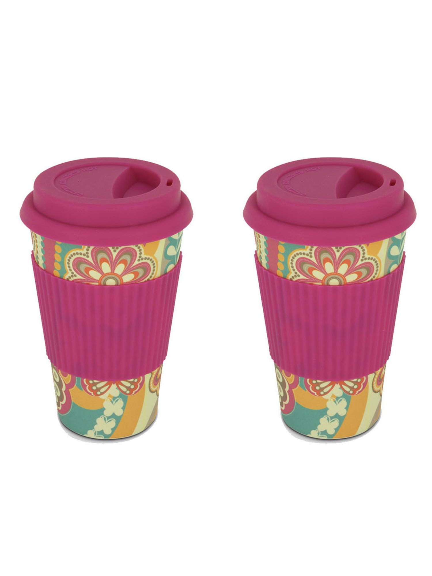 Freelance Dark Pink Bamboo Set of 1 Mugs