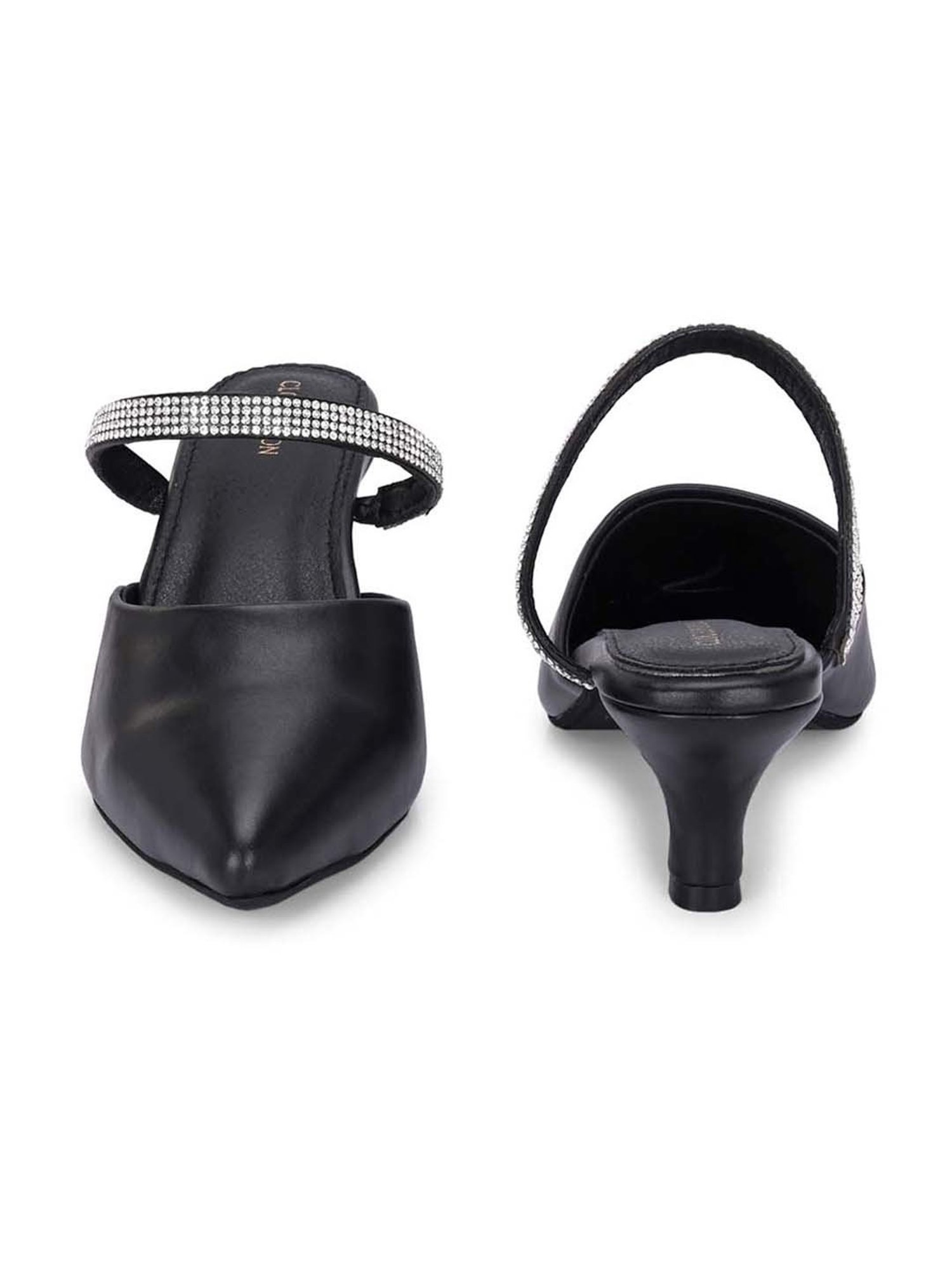 Clog London Women's Black Mule Shoes