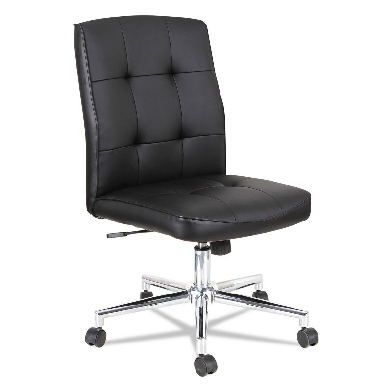 OIF Slimline Swivel/Tilt Task Chair Black with Chrome Base NT4916