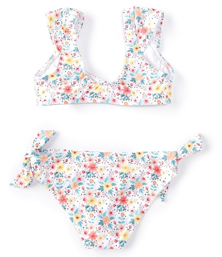 Flapdoodles Big Girls 7-10 Rainbow Tankini & Skirted Two-Piece Swimsuit