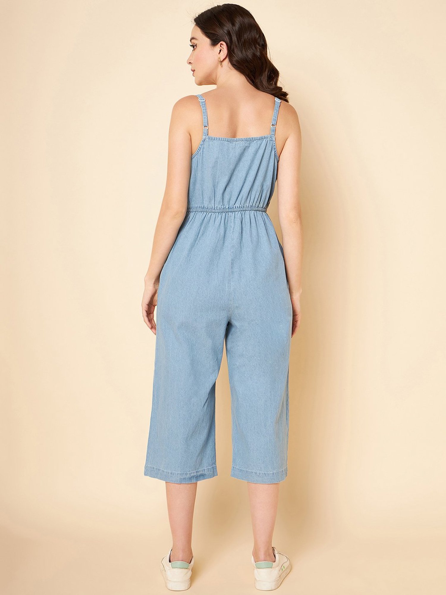 High Star Light Blue Denim Jumpsuit