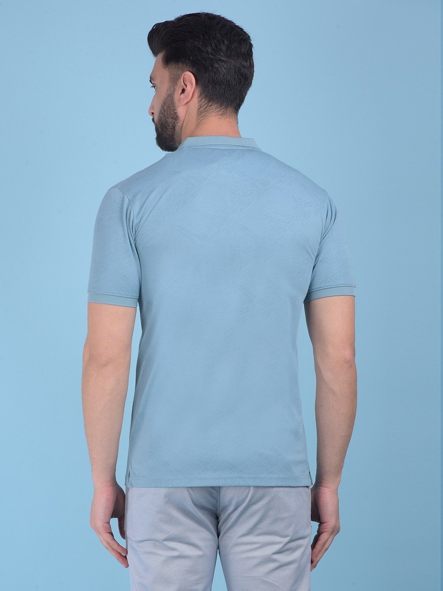 Crimsoune Club Green Cotton Slim Fit Polo T-Shirt