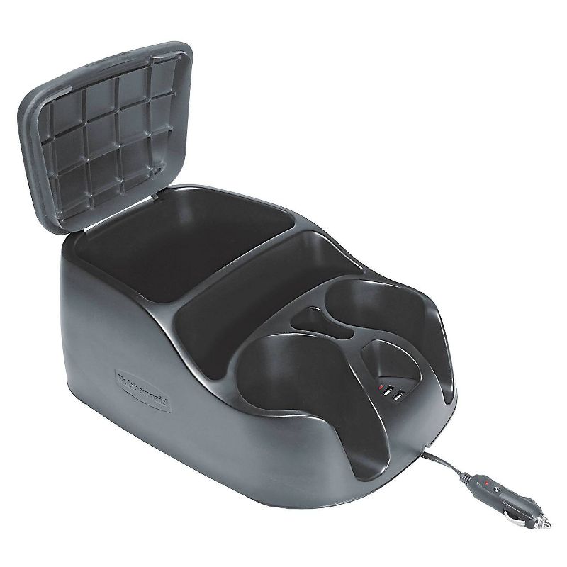 DU-HA 10410 Secure Under Seat Interior Heavy Duty Polyethylene Storage Organizer Compartment for Guns, Tools, and Valuables with Lockable Lid, Black