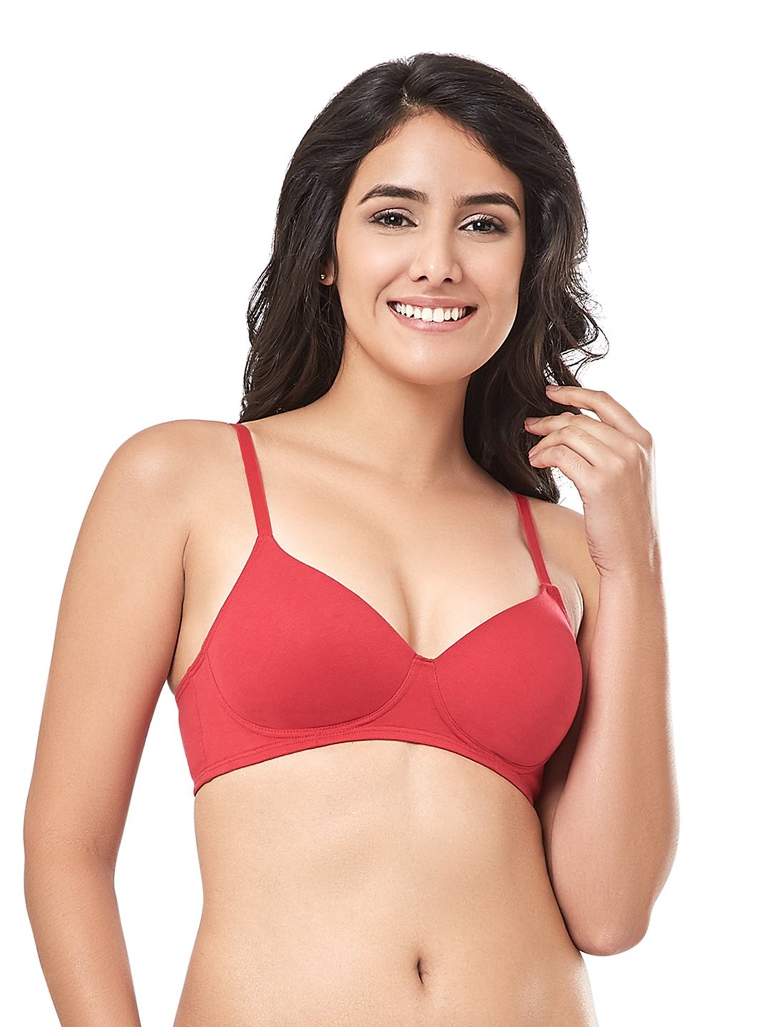 Every De by Amante Crimson Padded Non Wired Full Coverage Bra
