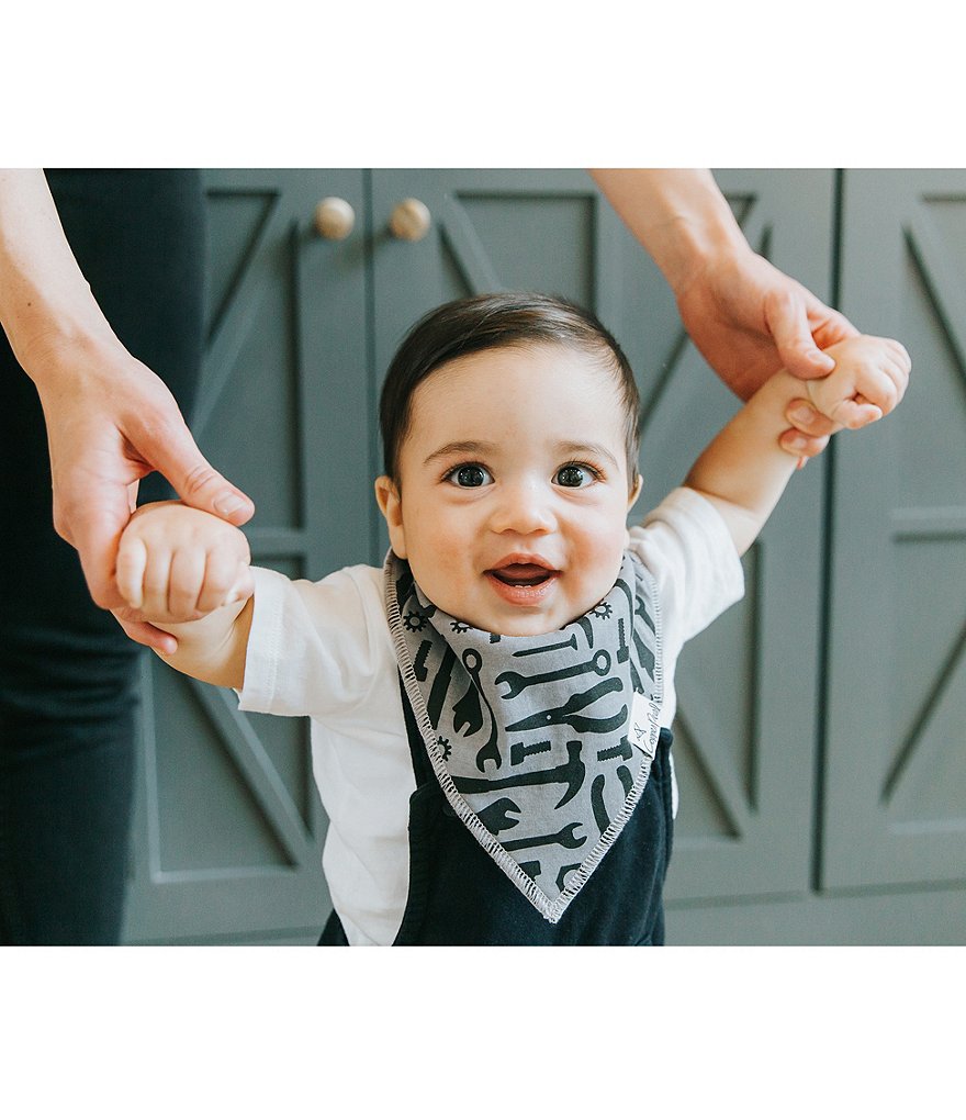 Copper Pearl Baby Boys Diesel Bandana Bibs 4-Pack