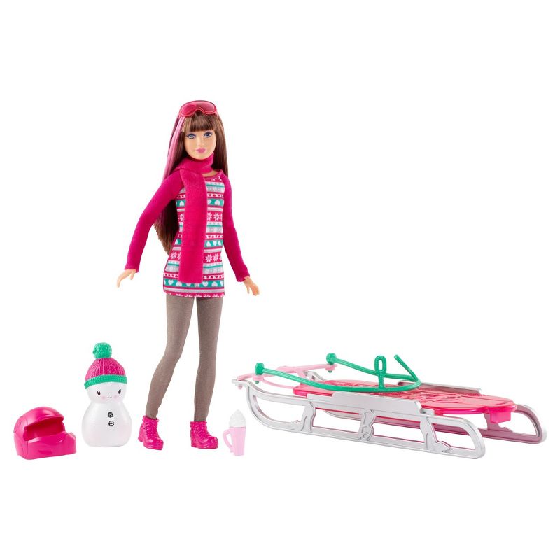 Barbie Sisters' Sledding Fun and Doll Playset