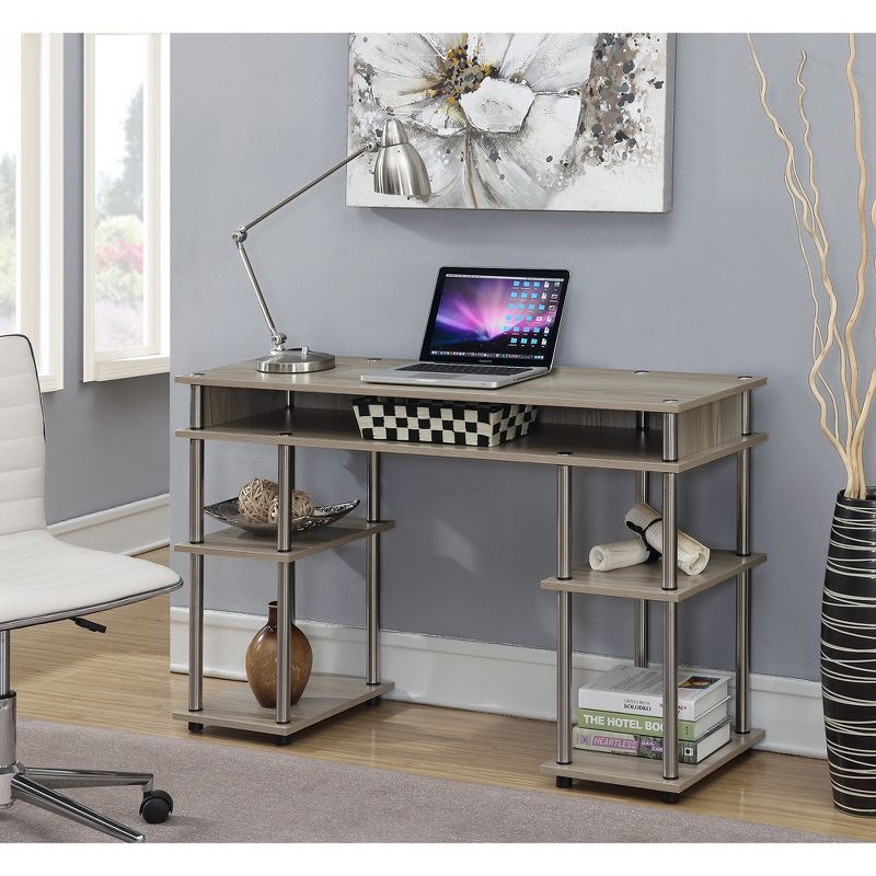 No Tools Student Desk Ice White - Breighton Home