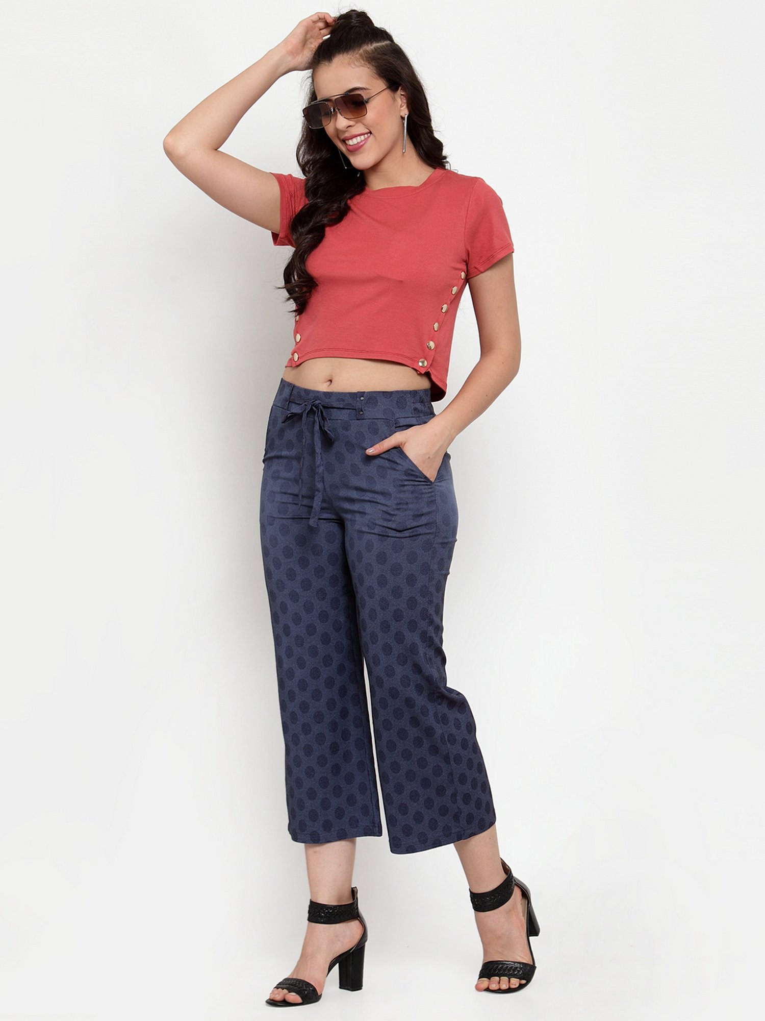 Westwood Blue Printed Culottes