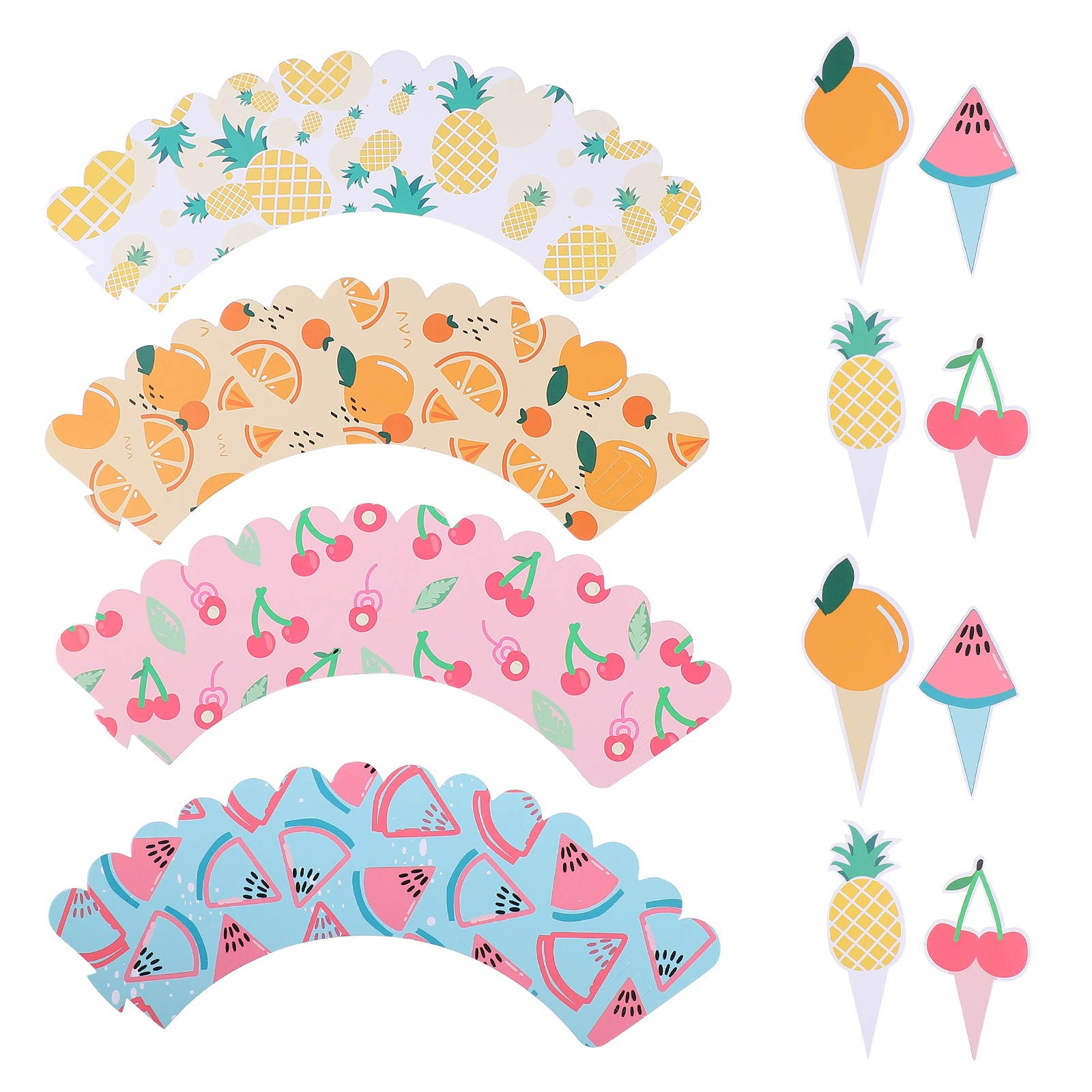 24 Sets Durable Practical  Decorative Cake Decorations Cake Toppers for Cake Cupcake Muffin