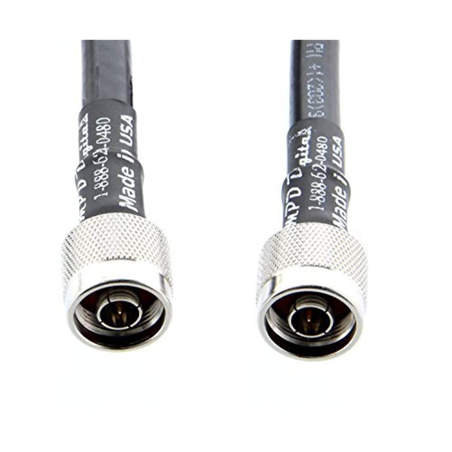 MPD Digital LMR400UF-nm-nm-15 Times Microwave Ultra Flex LMR-400 UF Ultra Low Loss Coaxial Cable N-Male Connectors