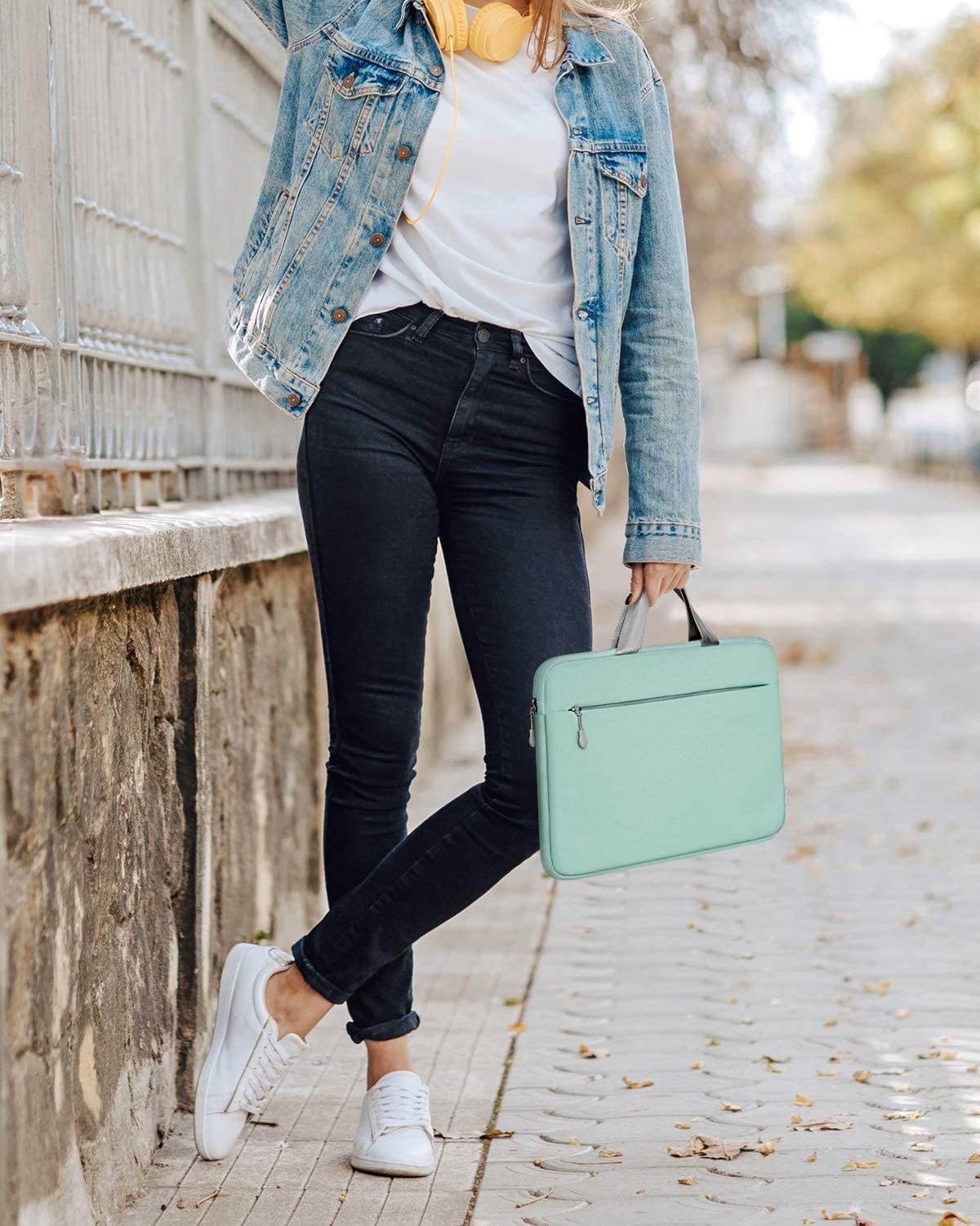 Inateck 11.6-12.3&rdquo; Chromebook Case Laptop Sleeve, Ultrabook Notebook Compatible with Acer Chromebook r11/HP Stream/Surface pro 3/4/5/6/7/X -Mint Green