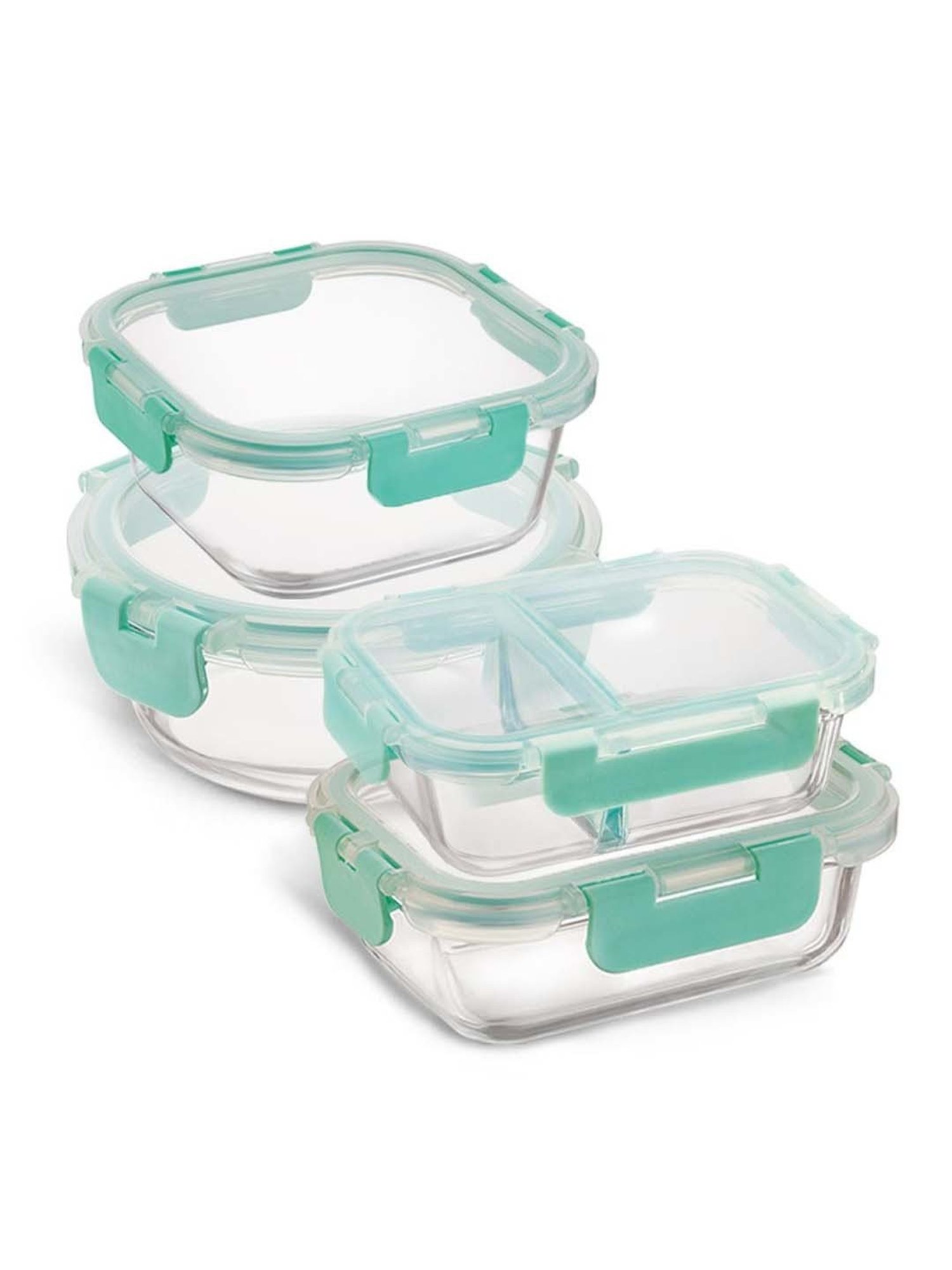 Allo Borosilicate Glass Containers with Lids Microwave Safe Container for Glass Storage Containers