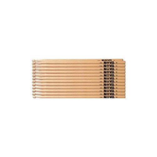 Nova 1-Pair Hickory Drumsticks Wood 5B NO5BW VIC FIRTH ACCESSORIES