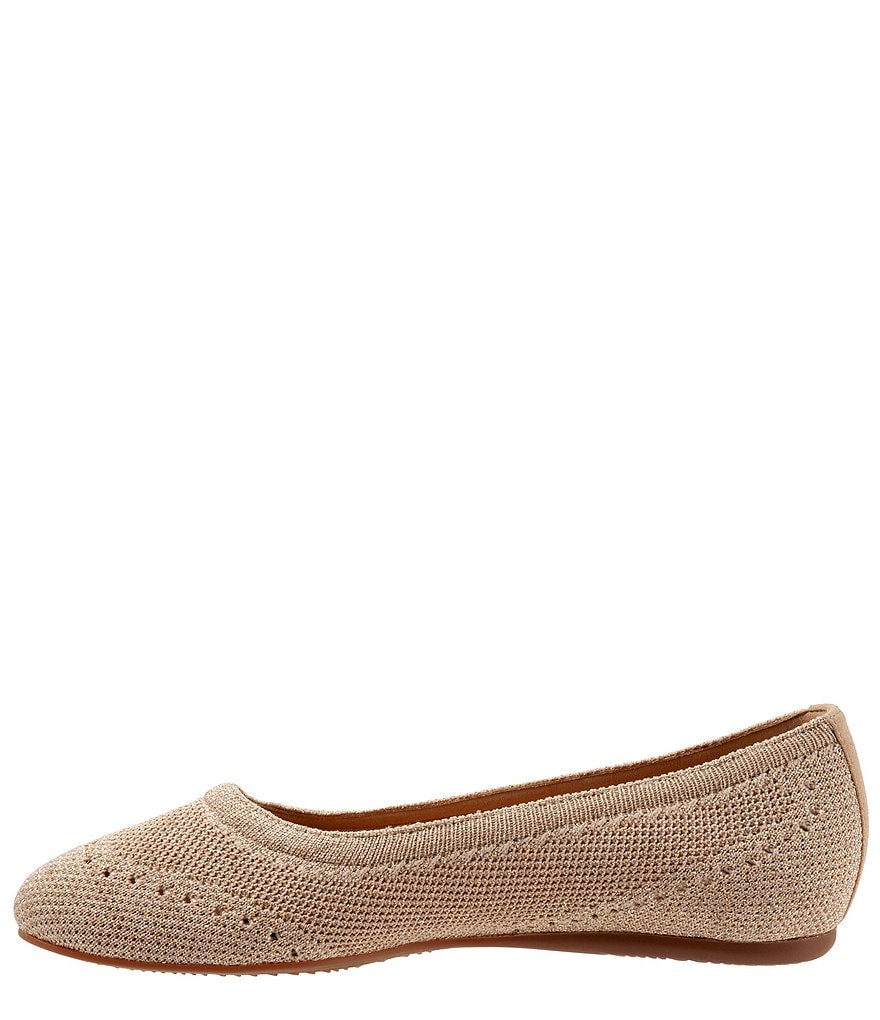 SoftWalk Santorini Tailored Stretch Knit Slip On Flats