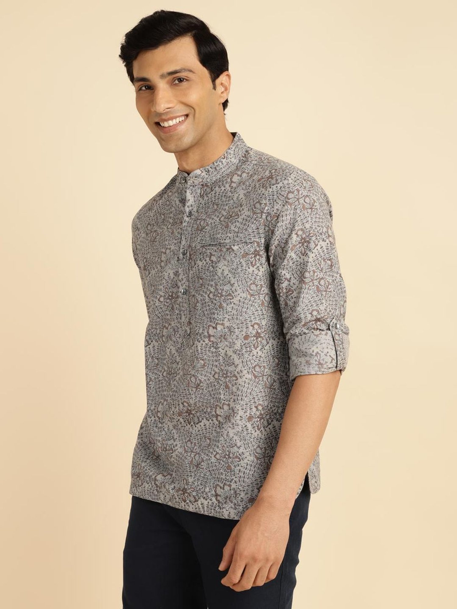 High Star White Cotton Relaxed Fit Striped T-Shirt