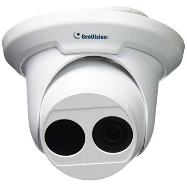 GeoVision GV-EBD4700 4MP H.265 Low Lux WDR Pro IR Eyeball IP Dome Megapixel Surveillance Camera, White