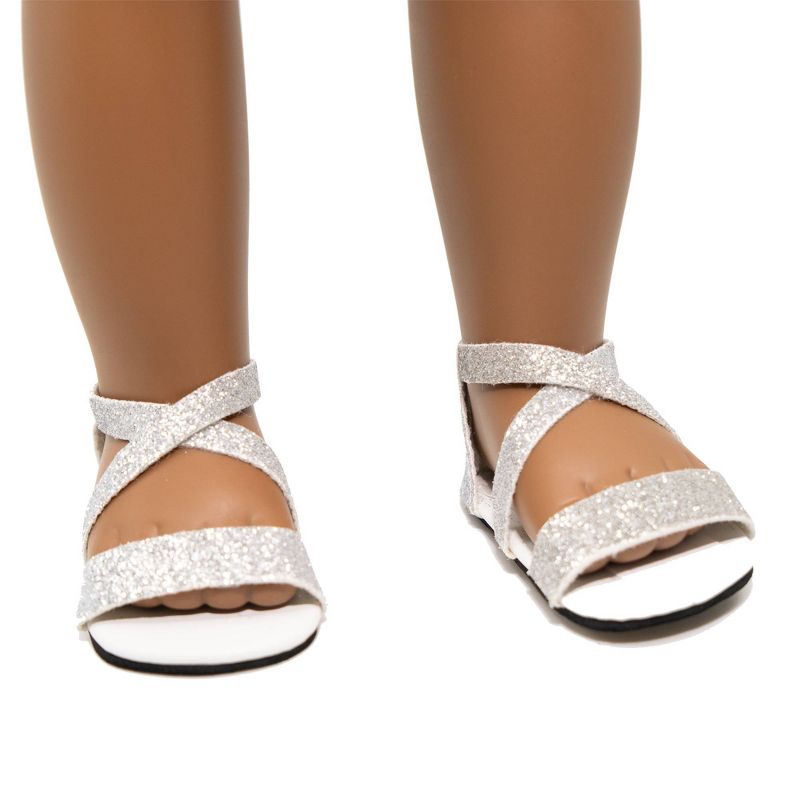 I'M A GIRLY Jasmine 18" Fashion Doll with Brunette Curly Interchangeable Wig to Style