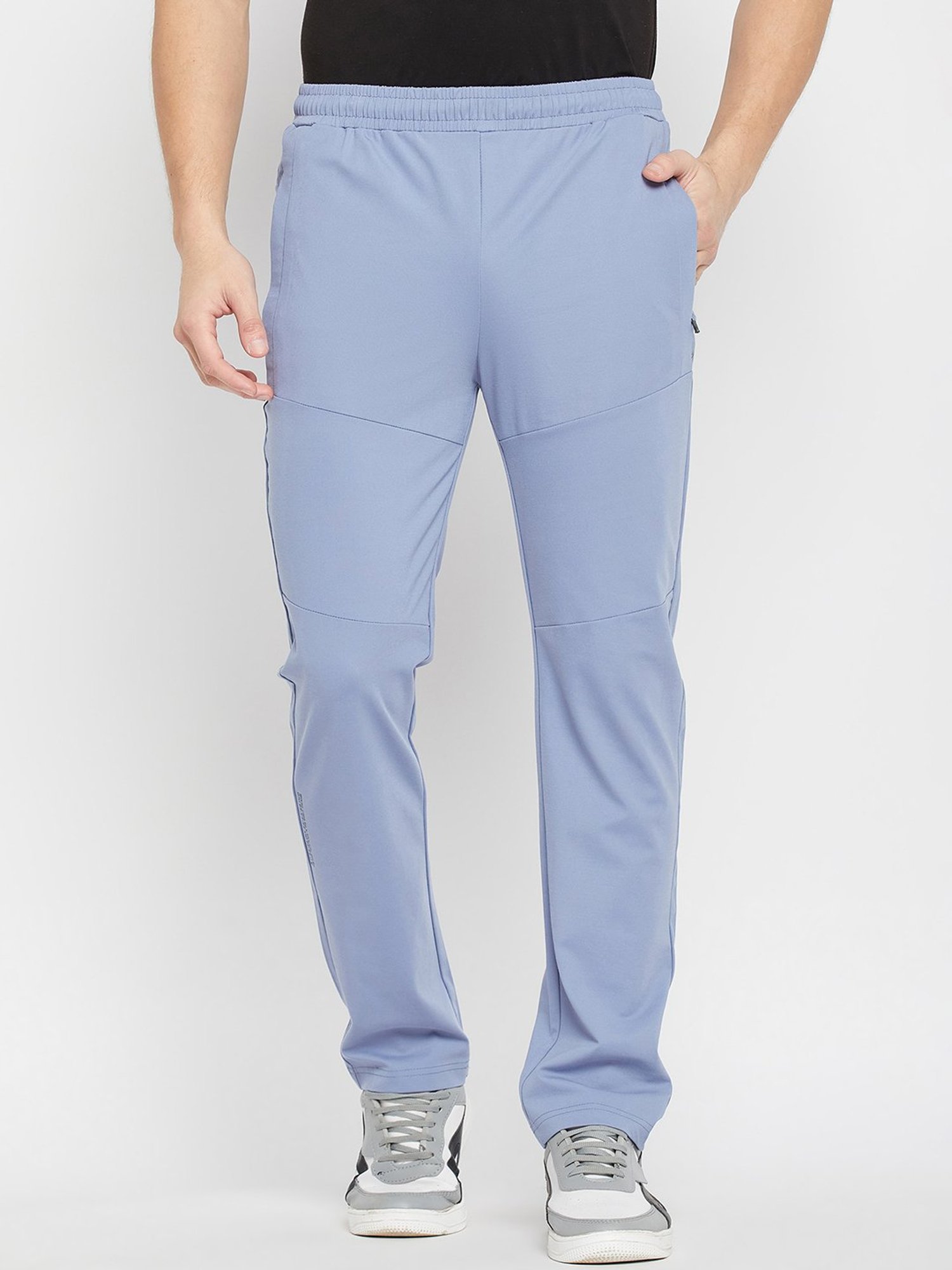 Okane Light Blue Regular Fit Trackpants