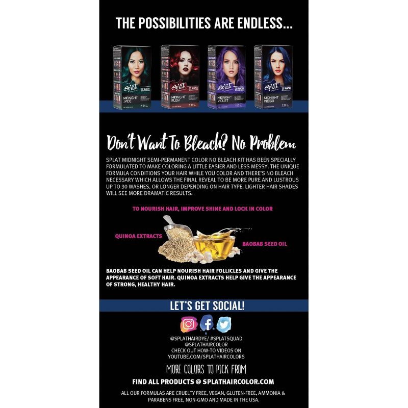 Splat Midnight Hair Color - Azure - 6.0oz