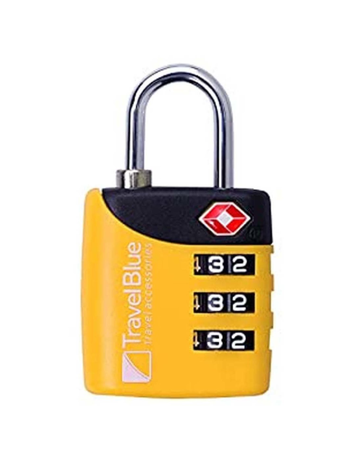 Travel Blue Yellow TSA Lock