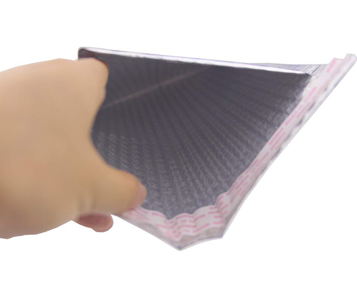 HOSL 20 Pack Metallic Padded Bubble Mailers 10.75"(W) x 9"(L) (Inner) Purple