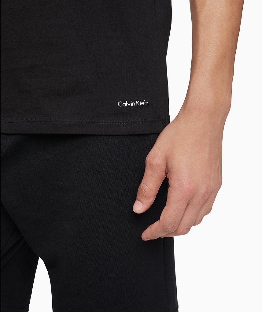Calvin Klein Cotton Classic Slim Solid Crew Neck T-Shirts 3-Pack