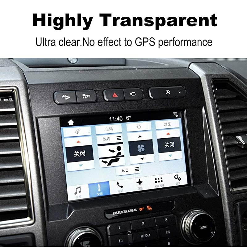 for Ford F150 Accessories 8 Navigation Screen Protector for Ford F150 F250 F350 F450 Super Duty 2019 2018 2017 2016 2015 XL XLT Raptor F Series Touch Screen Tempered Glass Film Cover