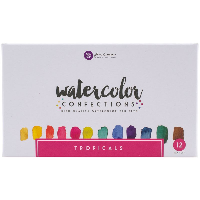 Prima Watercolor Confections Watercolor Pans 12/Pkg-Tropicals