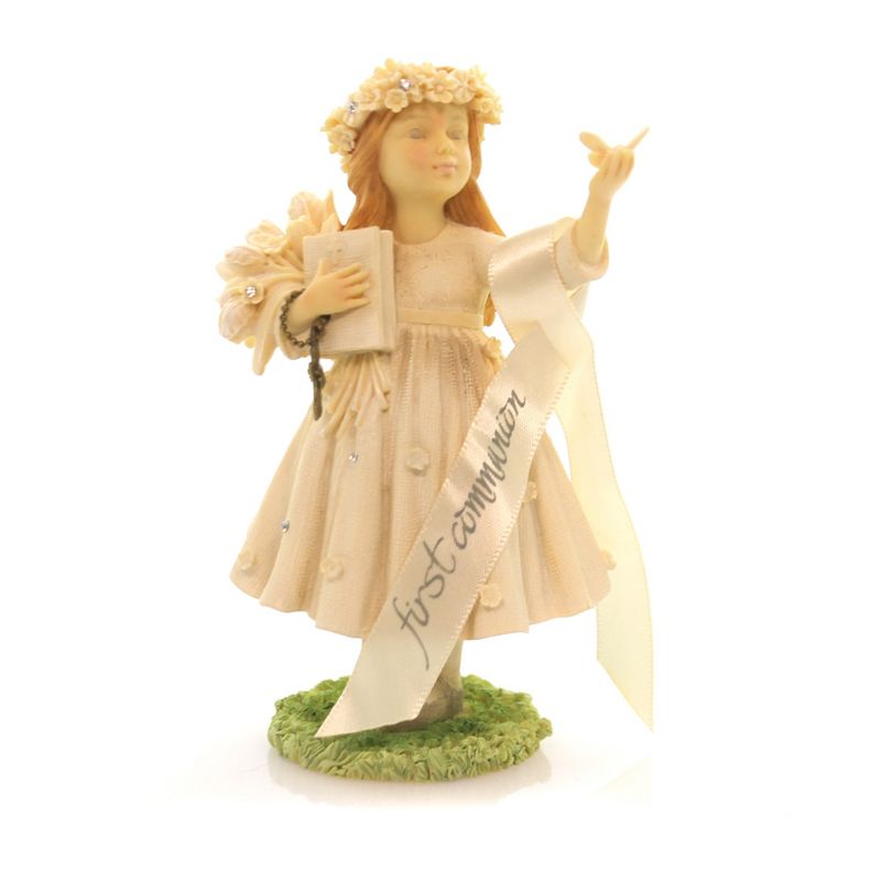 Foundations Communion Girl First Bible Butterfly  -  Decorative Figurines