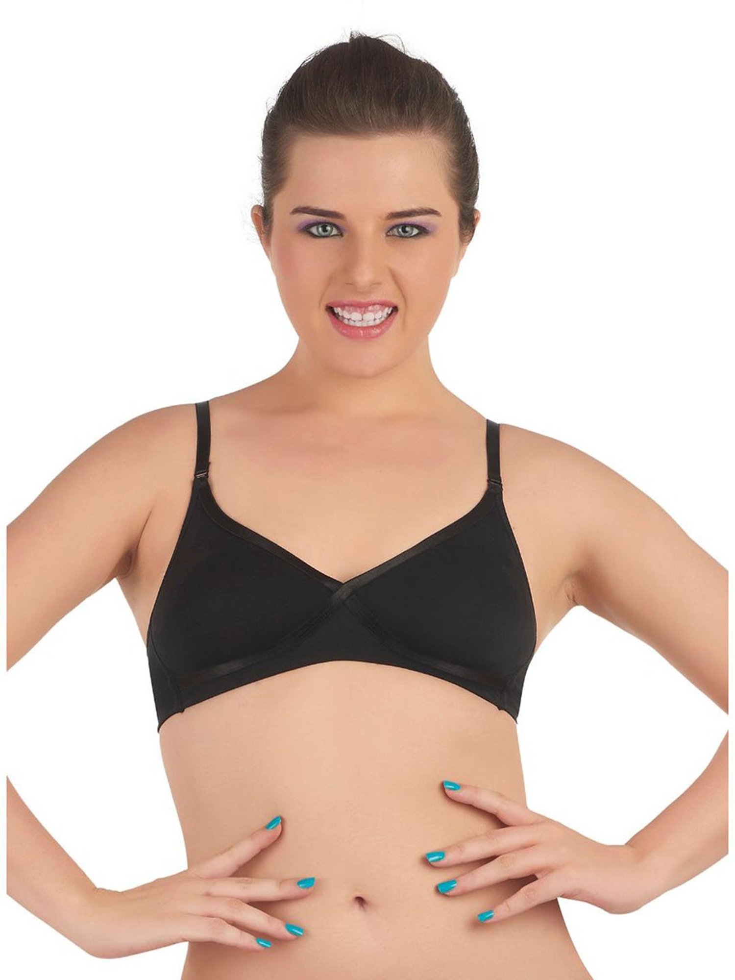 Soie Black Non Wired Non Padded Everyday Bra