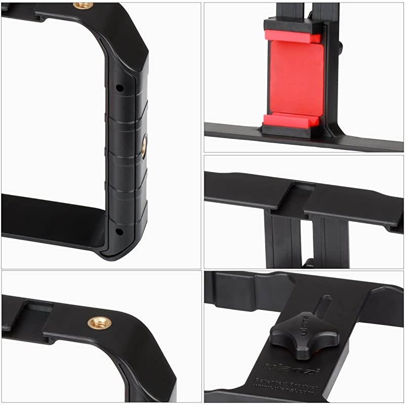 U Rig Pro Smartphone Video Rig Filmmaking Case Phone Video Stabilizer Grip Tripod Mount for Videomaker FilmMaker Videographer for iPhone Xs XS Max XR iPhone X 8 Plus Samsung