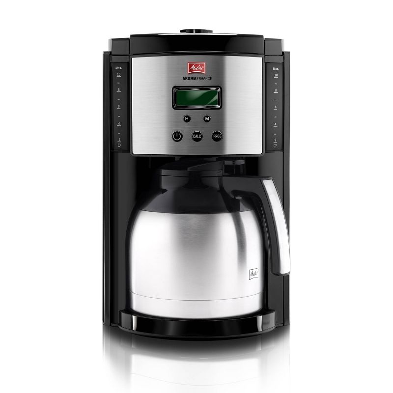 Melitta 10-Cup Coffee Maker with Thermal Carafe - Black